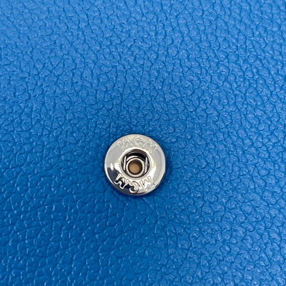 MCM Himmel Continental Pouch Wallet in Embossed Leather - New Munich Blue - NWT - Picture 5 of 8